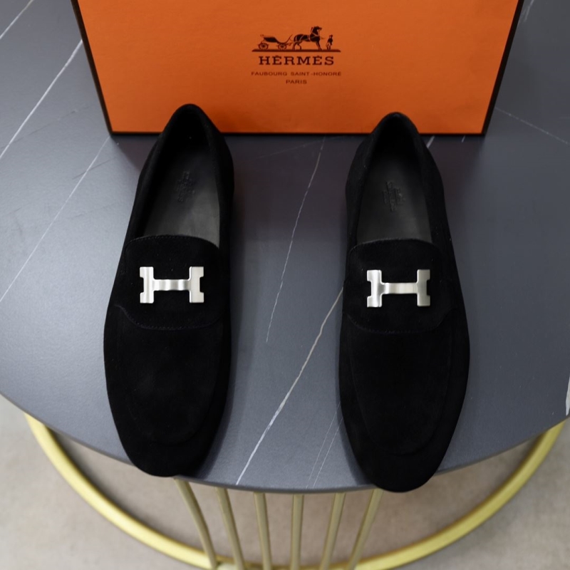 H**mes leather shoes